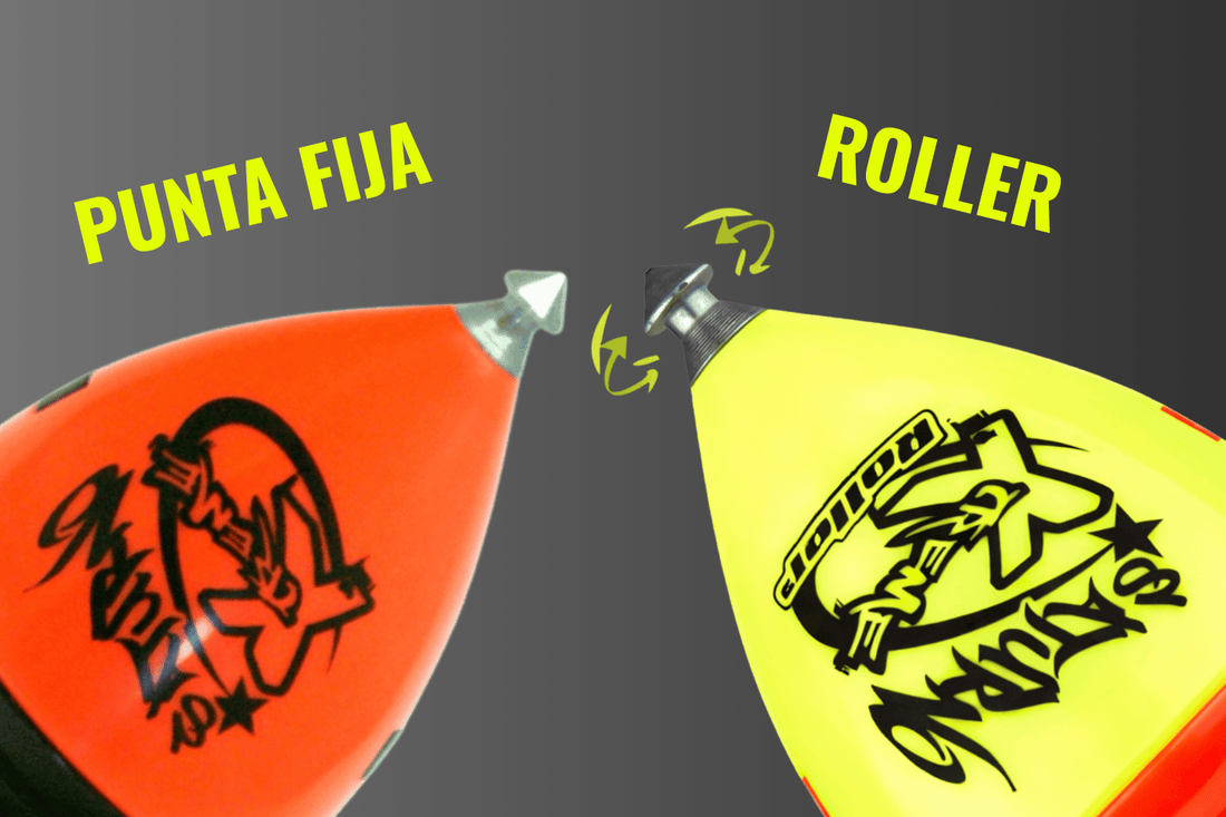 Trompo de Punta Fija vs Punta Roller
